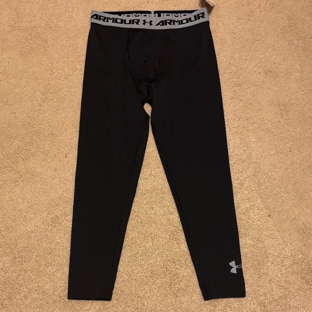 Under Armour Black Compression Pants Youth XL